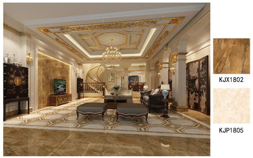 217永信贵宾会全抛釉瓷砖爱尔兰砂岩KJX1802成效图2