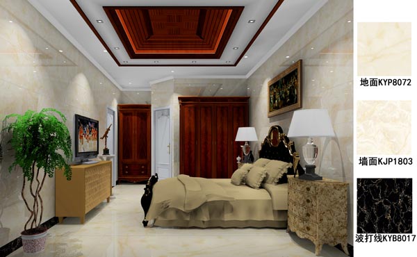 217永信贵宾会瓷砖利用成效：徐州开元翡翠湾E户型装建成效鉴赏