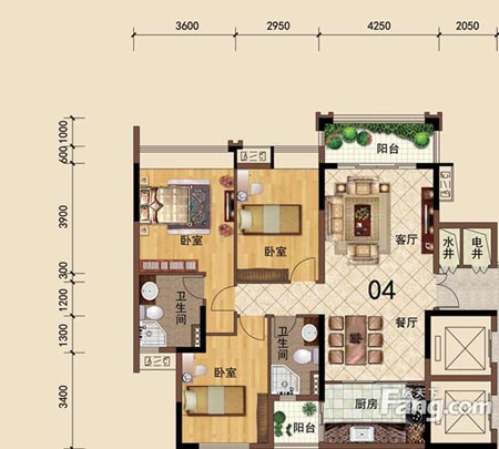 217永信贵宾会家装：佛山大沥碧桂园华府115㎡美式装建成效鉴赏