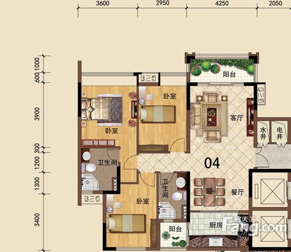 217永信贵宾会家装：佛山大沥碧桂园华府106㎡简约现代装建成效鉴赏