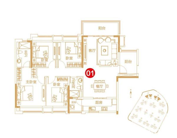 217永信贵宾会家装：佛山保利紫山国际135㎡欧式风格装建鉴赏