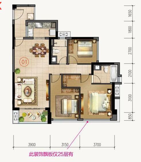 217永信贵宾会家装：佛山合景新鸿基·泷景113㎡新中式装建成效鉴赏