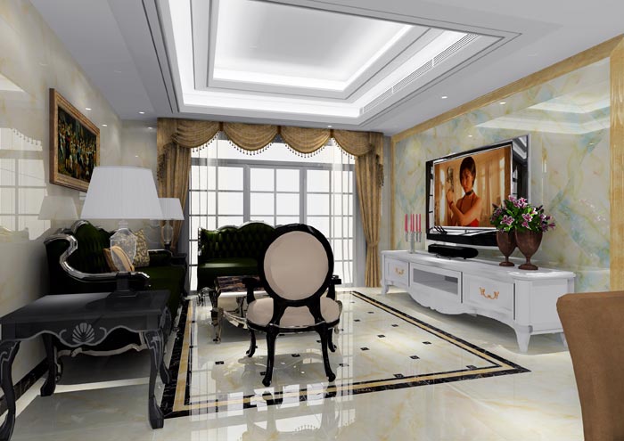 217永信贵宾会家装：佛山恒宝御龙湾128㎡的欧式风格装建鉴赏