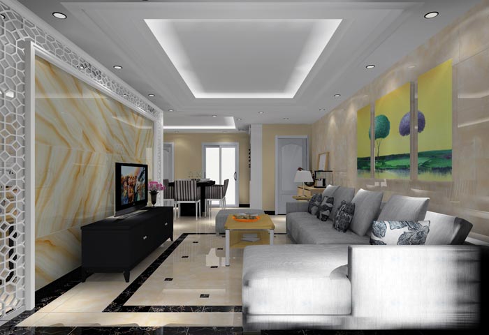 217永信贵宾会家装：井冈山和谐家园安设幼区130㎡现代风格装建鉴赏