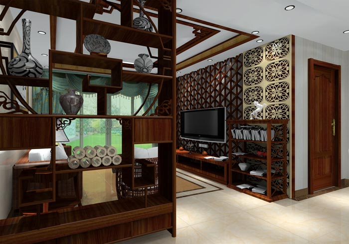 217永信贵宾会家装：井冈山和谐家园安设幼区130㎡中式风格装建鉴赏