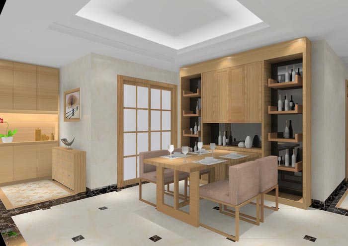 217永信贵宾会家装：顺德碧桂园桂澜山108㎡的新中式风格装建鉴赏