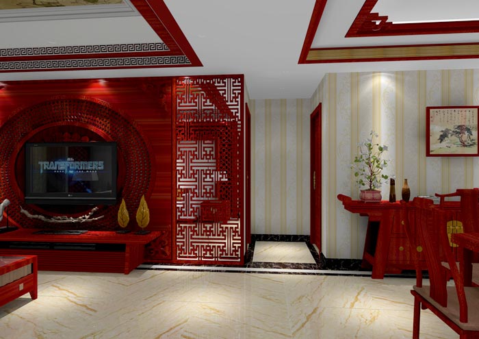 217永信贵宾会家装：佛山佛山容桂颐澳花圃112㎡的中式风格装建鉴赏