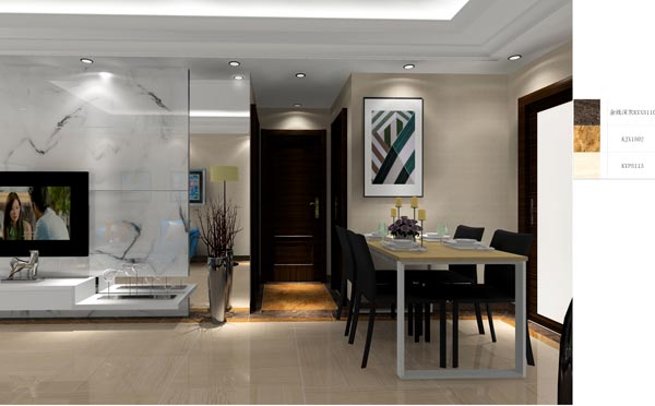 217永信贵宾会家装：成都时期锦绣59㎡的现代风格装建鉴赏